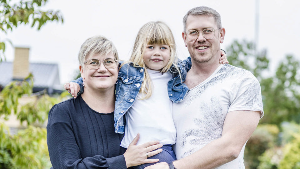 Cilja mødte for første gang andre børn med diabetes på Diabetesforeningens familiekursus. Foto: Michael Drost-Hansen.
