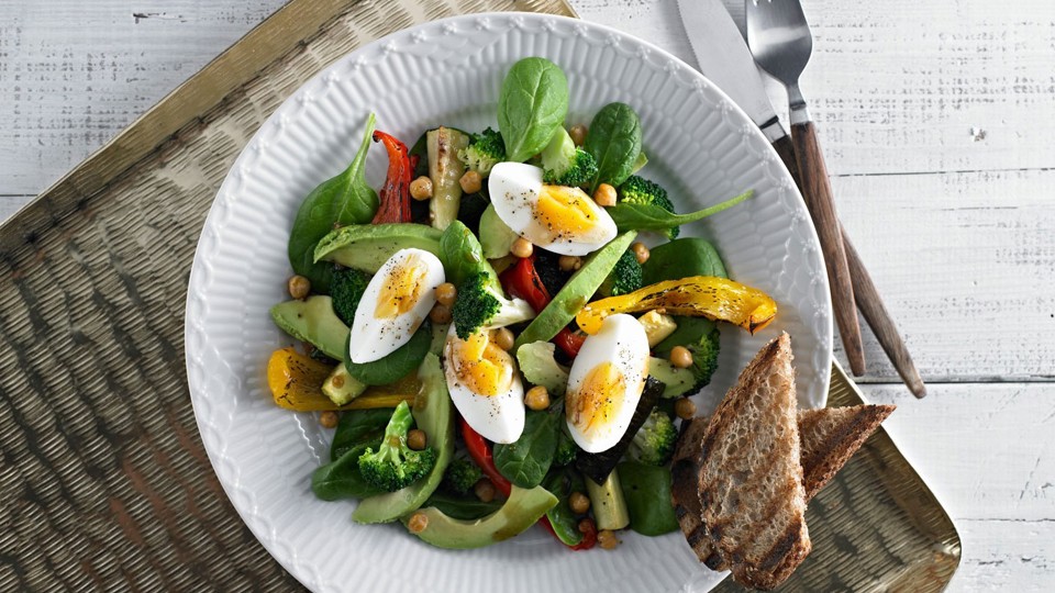 Frokostsalat med kikærter